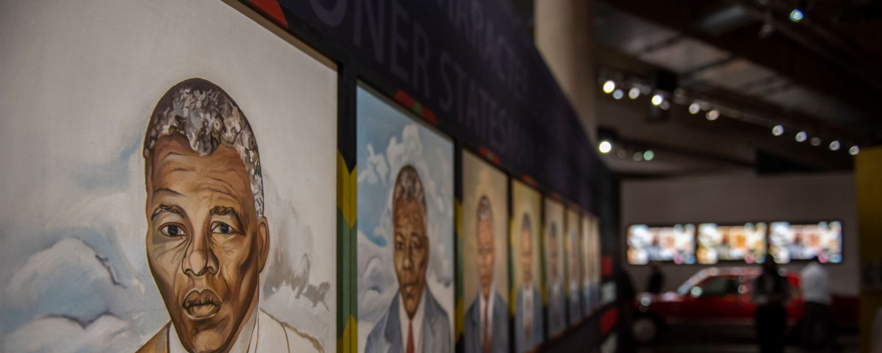Apartheid museum Mandela Exhibition-banner